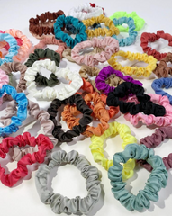 French satin scrunchie