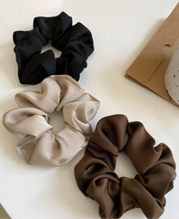 French satin scrunchie